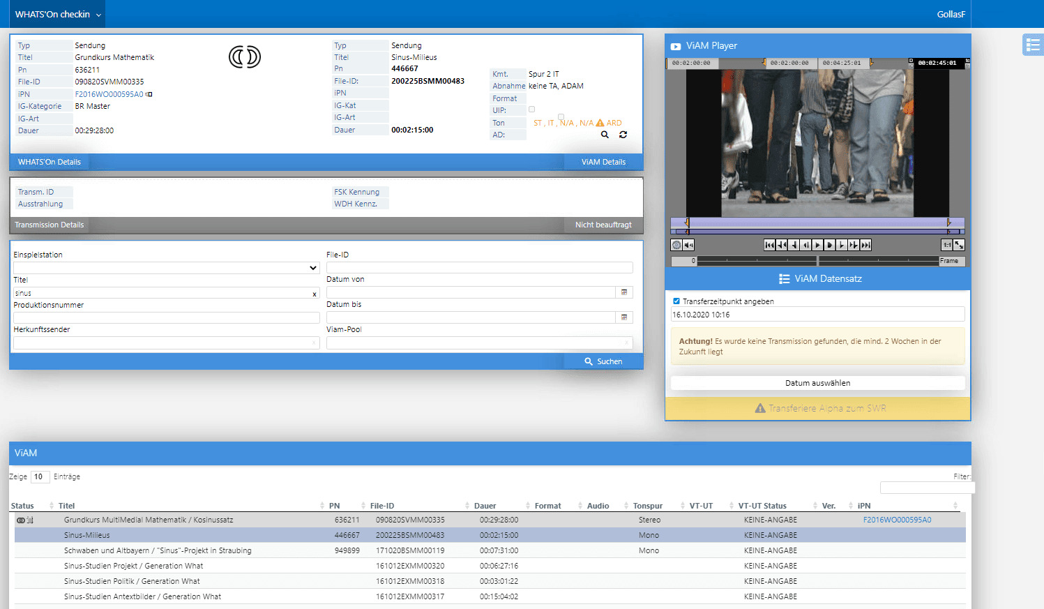Zentrale Middleware Systemlandschaft